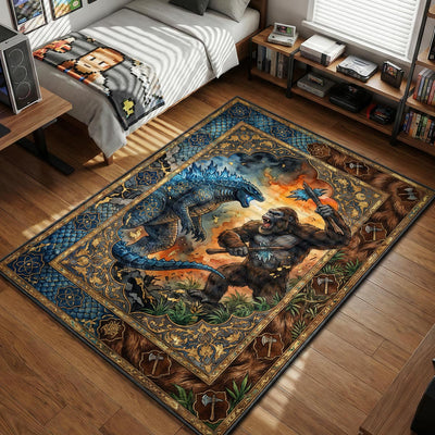 Godzilla vs Kong Battle Rug - Monsterverse Room Mat