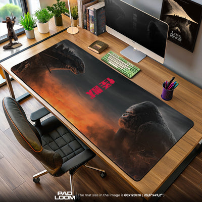 Godzilla vs. Kong Showdown Mouse Pad – Movie Gaming Desk Mat
