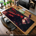 Gojo – Crimson Motion Mouse Pad, Anime Gaming Desk Mat Padloom