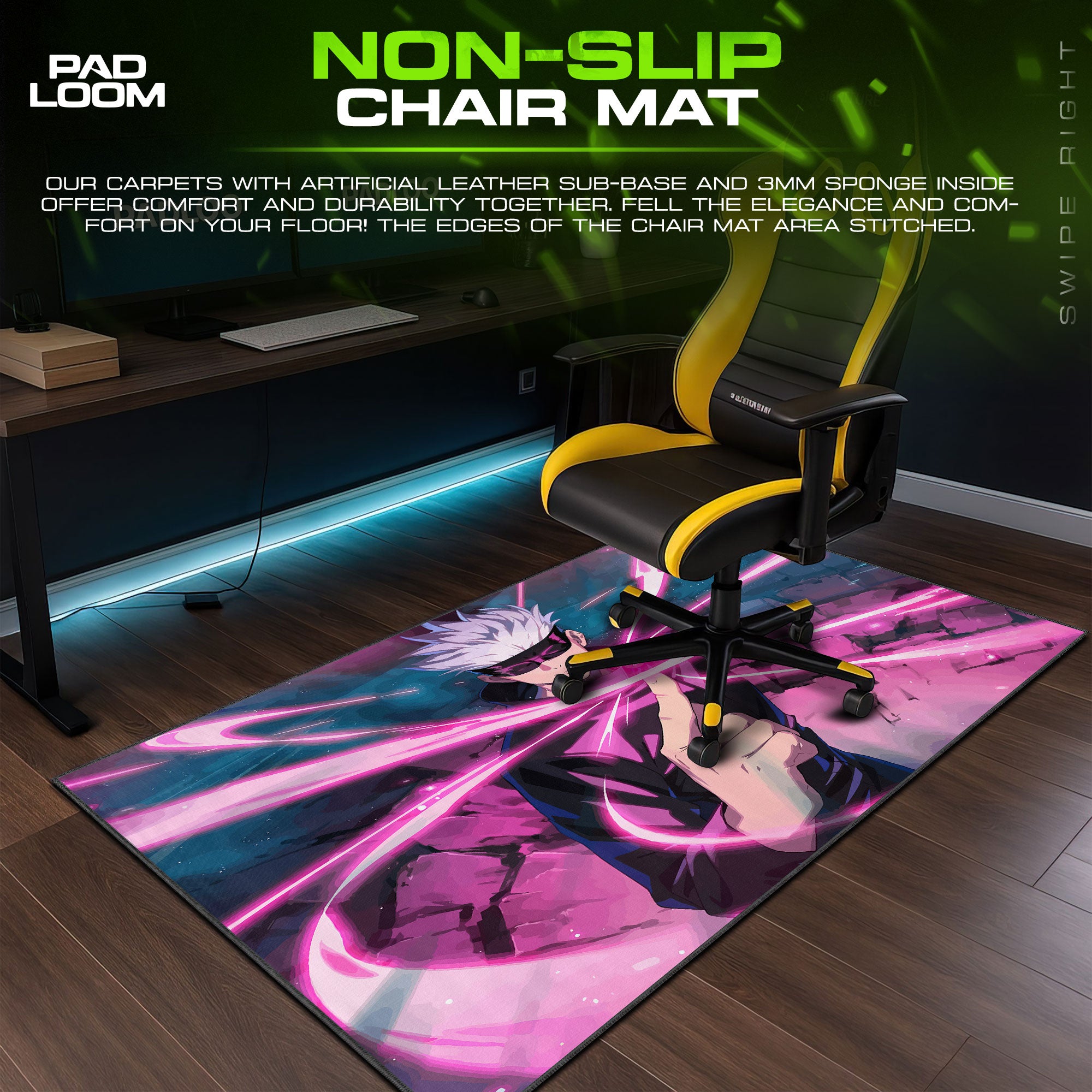 Gojo – Hollow Technique Mouse Pad, Anime Gaming Desk Mat