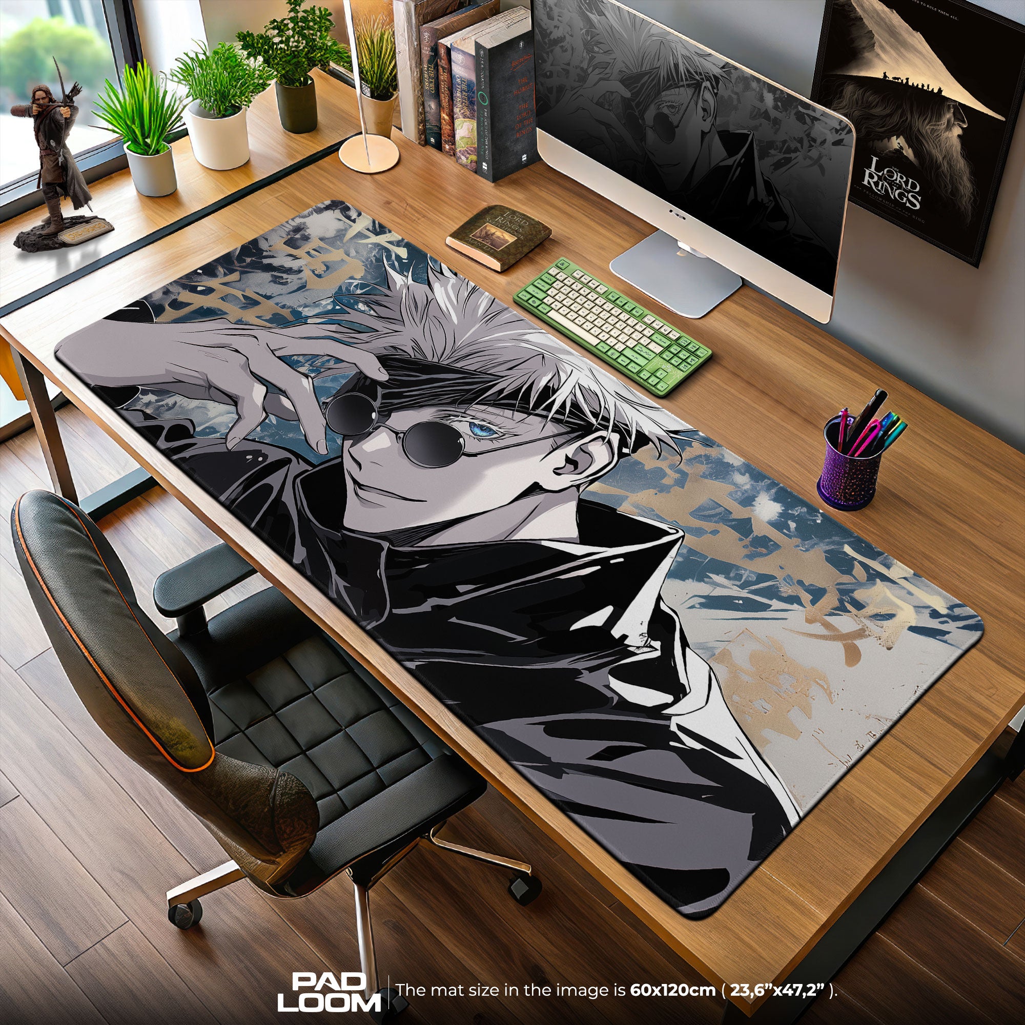 Gojo Infinity Eyes Mouse Pad, Jujutsu Kaisen Gaming Desk Mat