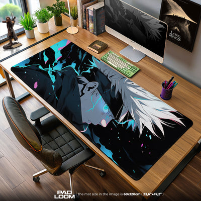 Gojo Mouse Pad, Cursed Energy Burst Anime Desk Mat