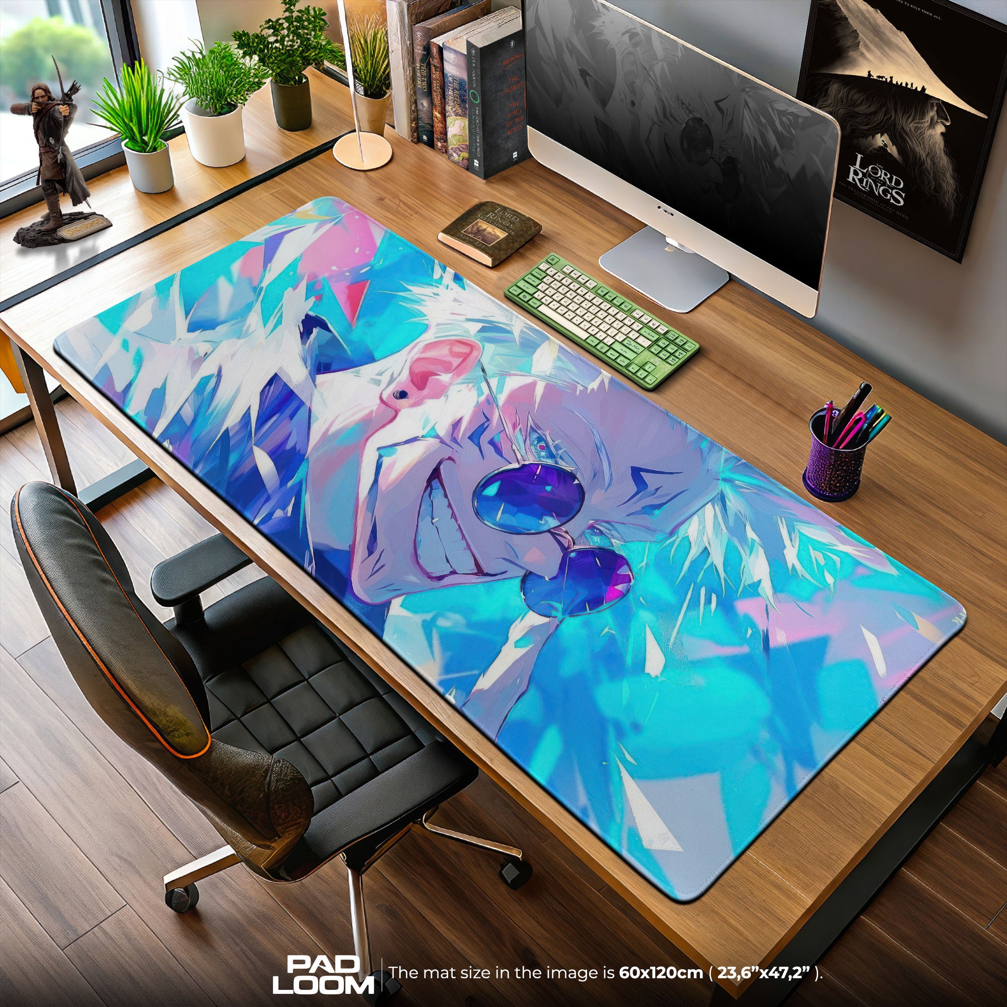 Gojo Satoru Infinity Mouse Pad, Jujutsu Kaisen Gaming Desk Mat