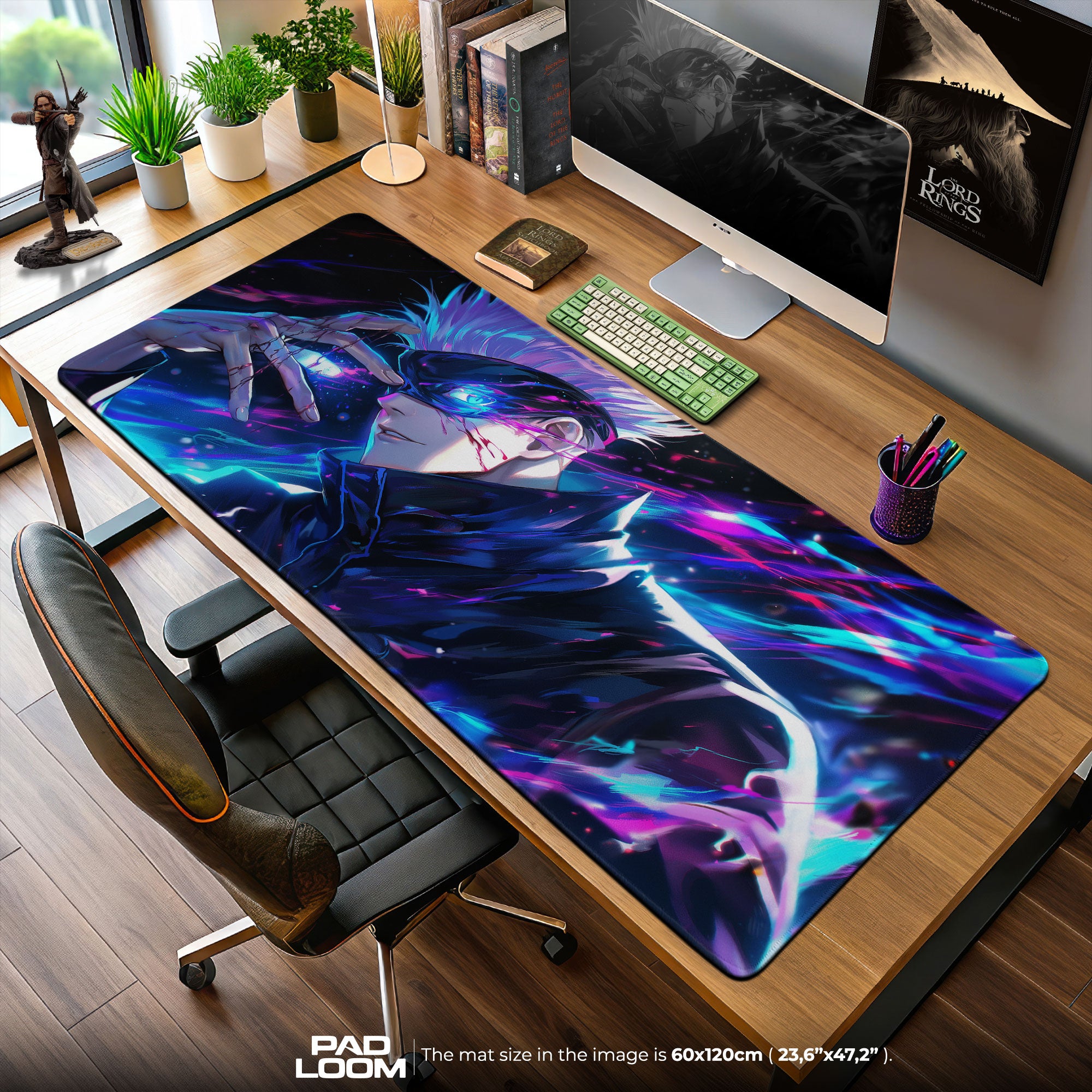 Gojo Satoru Mouse Pad, Jujutsu Kaisen Anime Gaming Desk Mat