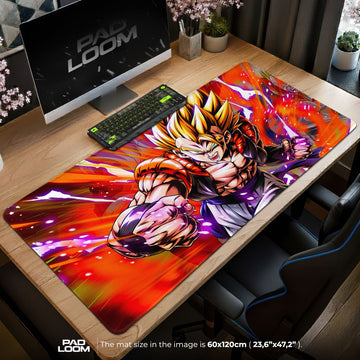 Goku Super Saiyan Mouse Pad - Inferno Strike Anime Desk Mat Padloom