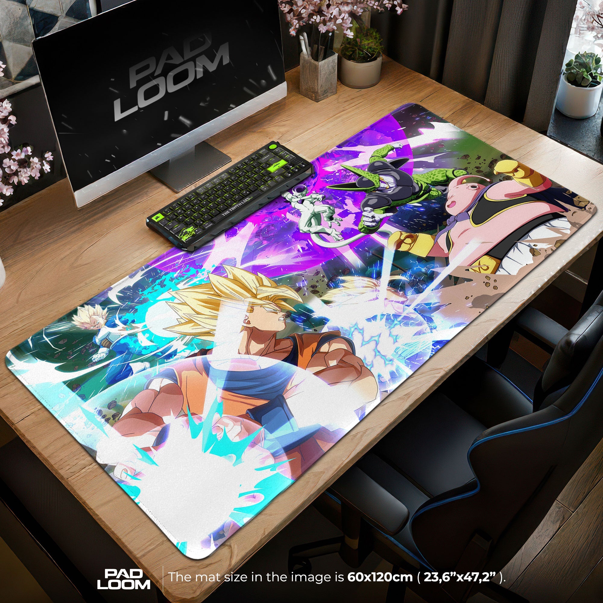 Goku vs Villains Mouse Pad - Ultimate Showdown Anime Desk Mat Padloom