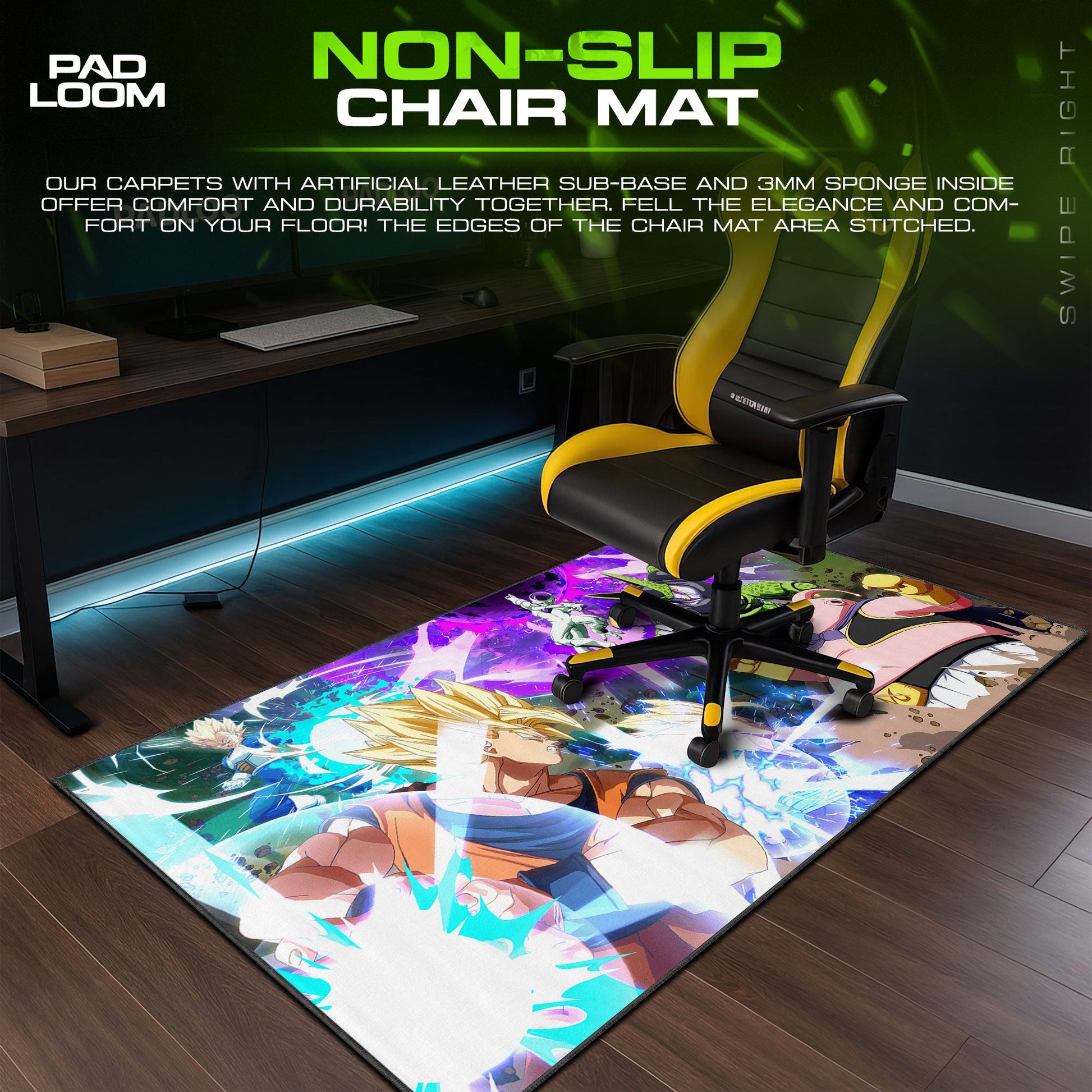 Goku vs Villains Mouse Pad - Ultimate Showdown Anime Desk Mat Padloom