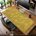 Golden Canopy Mouse Pad, Minimal Floral Gaming Desk Mat Padloom