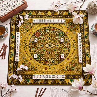 Golden Eye Mahjong-Matte - Mah-Jongg Tischmatte