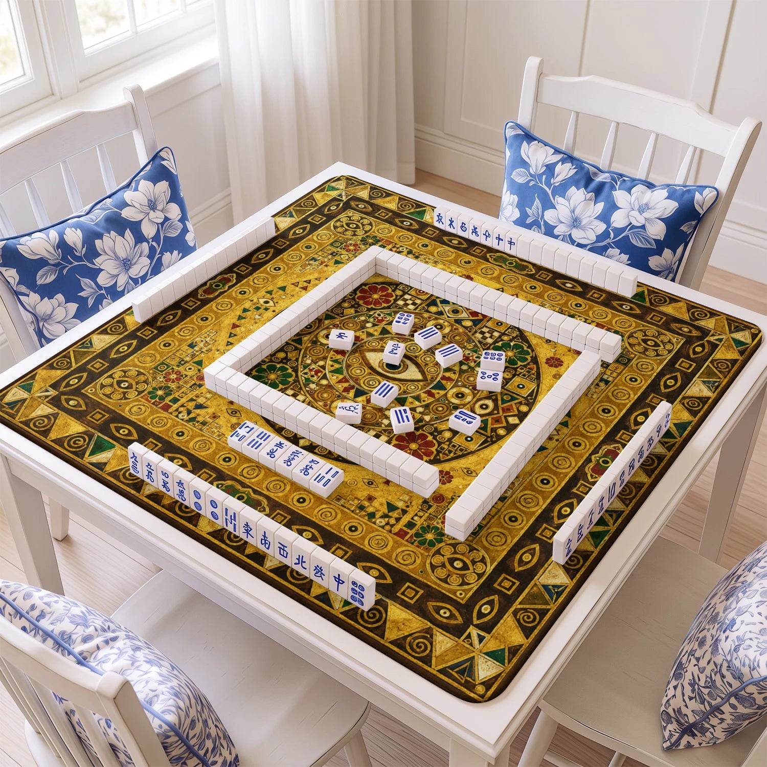 Golden Eye Mahjong Mat - Mah Jongg Table Mat