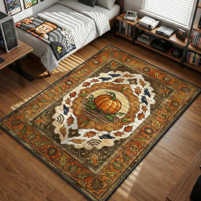 Golden Pumpkin Harvest Rug - Stardew Valley Chair Mat