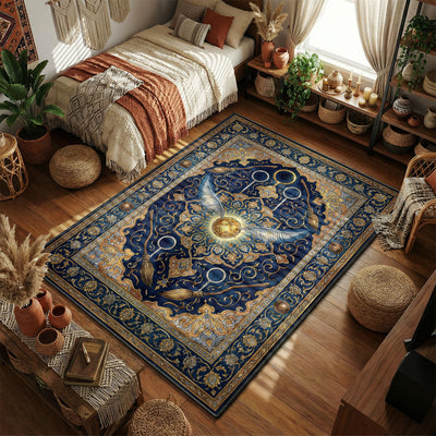 Golden Snitch Vintage Quidditch Rug - Harry Potter Room Mat