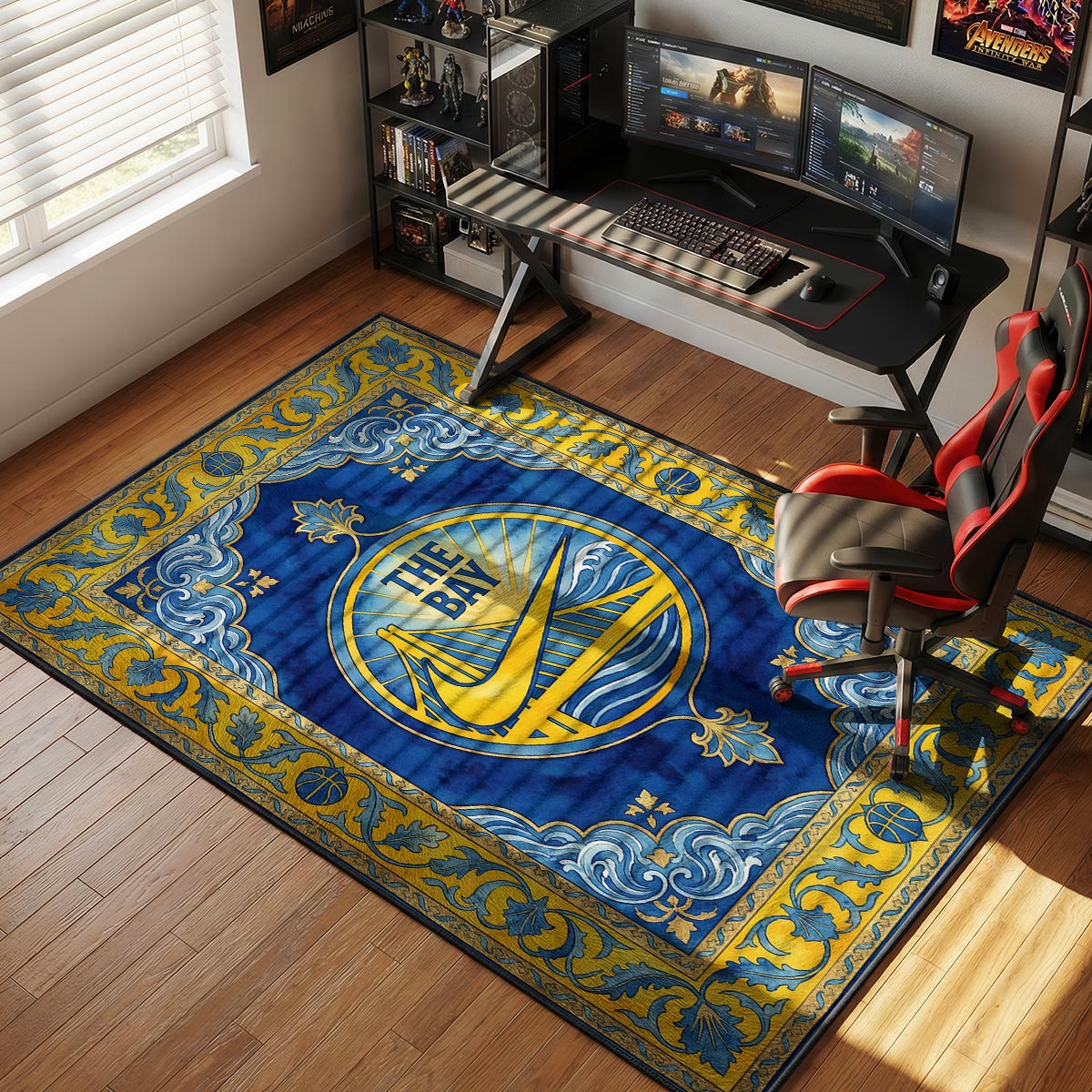 Golden State The Bay Crest Rug - Hypebeast Floor Mat