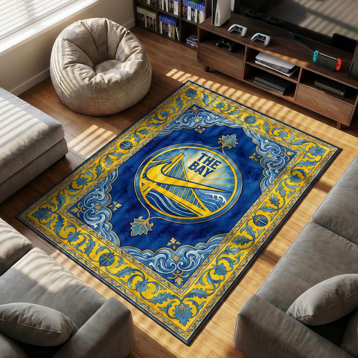 Golden State The Bay Crest Rug - Hypebeast Floor Mat