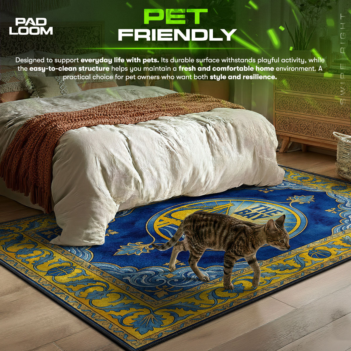 Golden State The Bay Crest Rug - Hypebeast Floor Mat