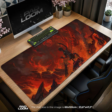Gollum Molten Descent Mouse Pad - LOTR Desk Mat