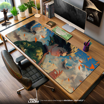 Gon Freecss Windbound Mouse Pad, Hunter x Hunter Anime Desk Mat