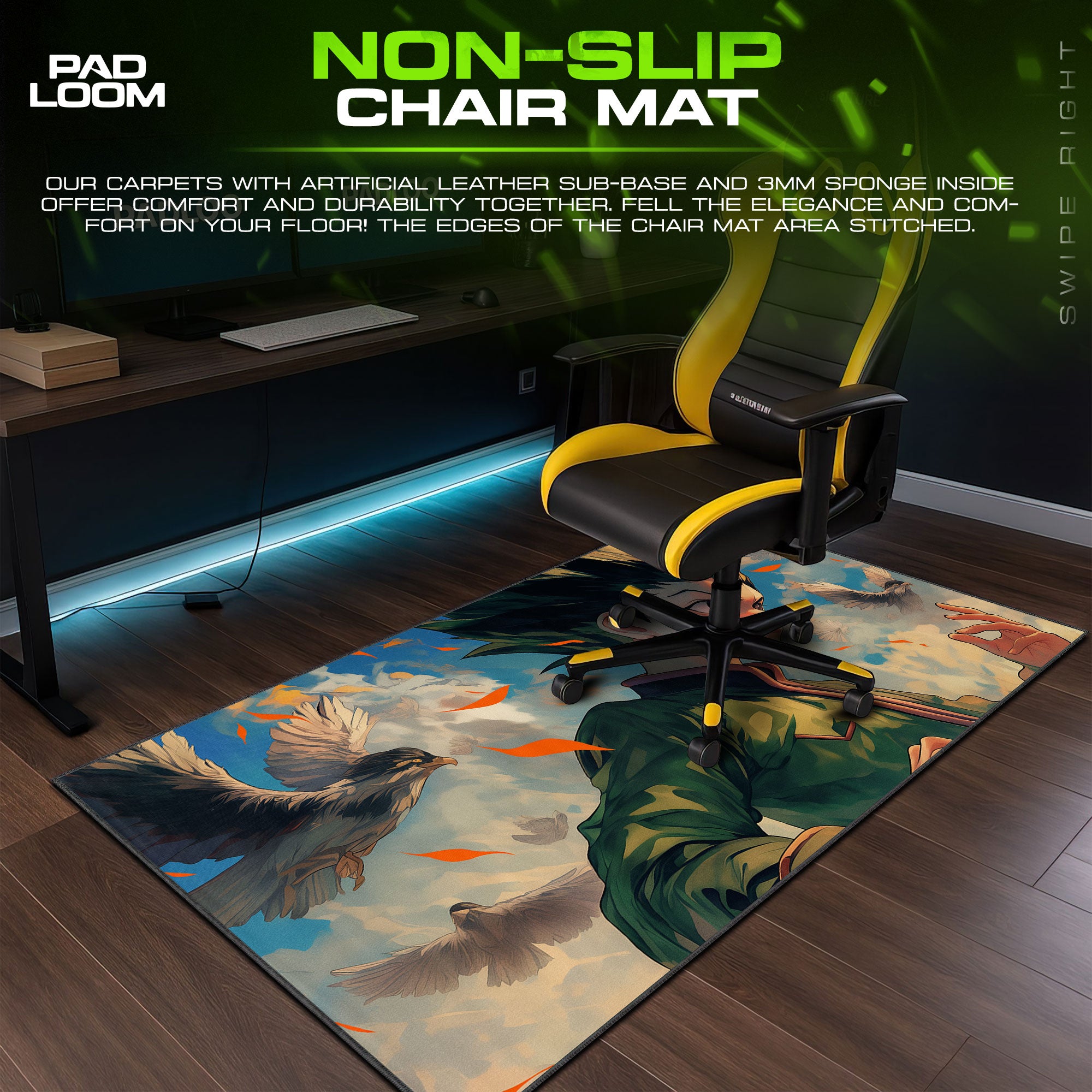 Gon Freecss Windbound Mouse Pad, Hunter x Hunter Anime Desk Mat