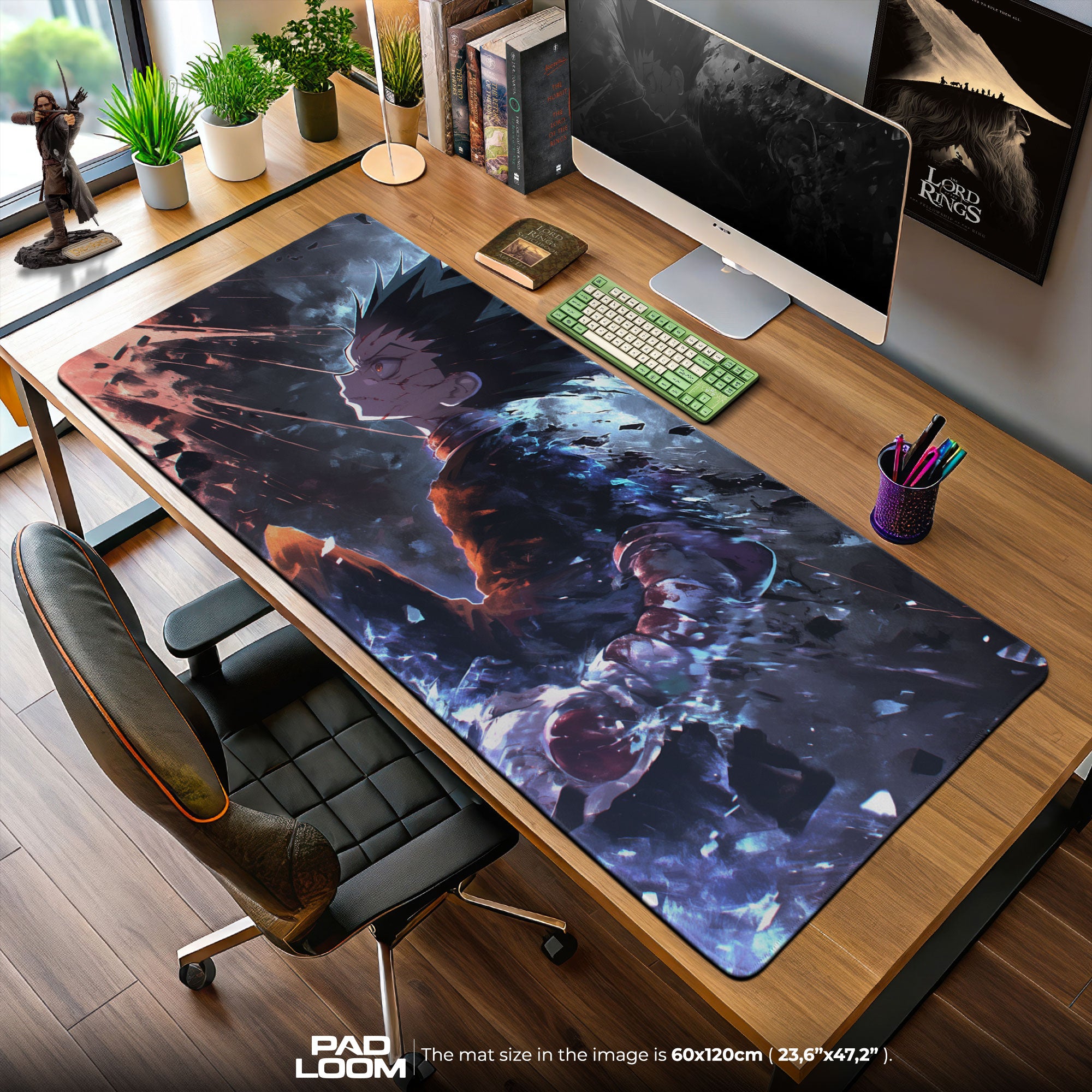 Gon Rage Mode Mouse Pad, Hunter x Hunter Gaming Desk Mat