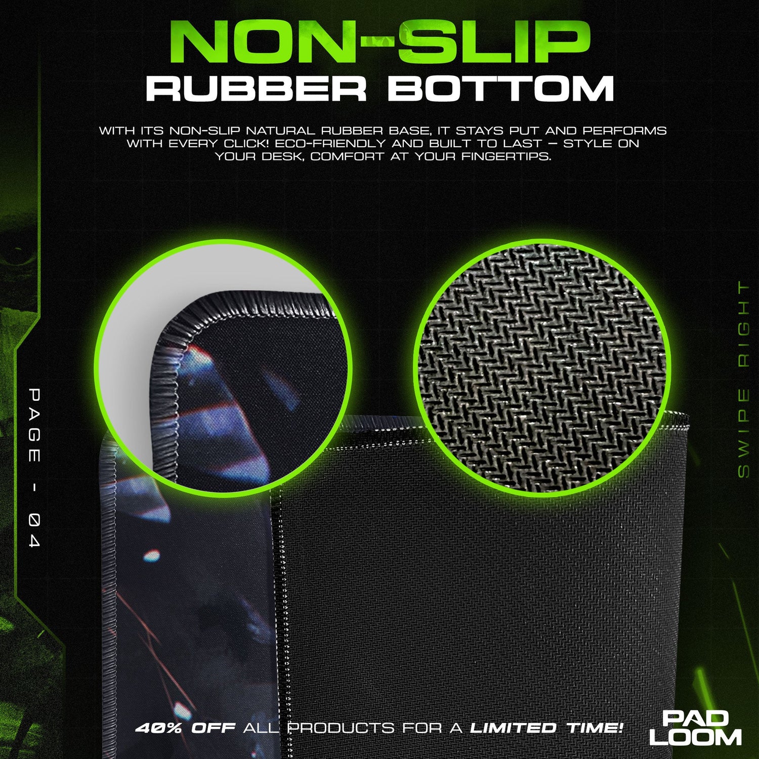 Gon Rage Mode Mouse Pad, Hunter x Hunter Gaming Desk Mat Padloom