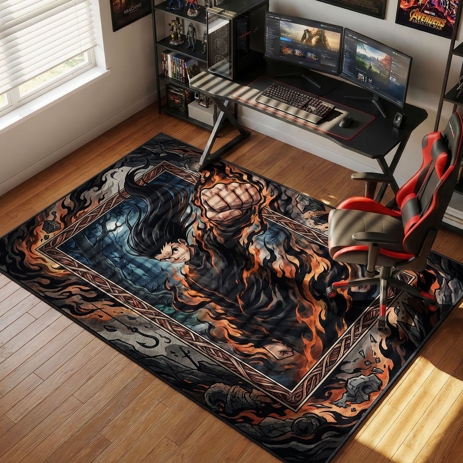 Gon Transformed Rage Hunter Hunter Chair rug — main product view