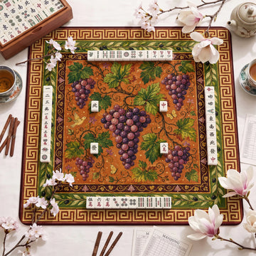 Grapevine Mahjong Mat – neoprene mah jongg table mat