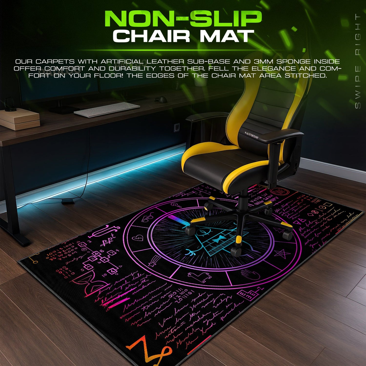 Gravity Falls Bill Cipher Mouse Pad – Mystery Desk Mat Padloom
