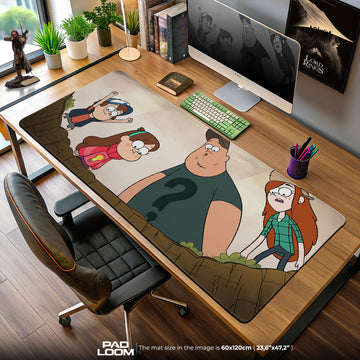 Gravity Falls Mouse Pad, Mystery Crew Cartoon Desk Mat