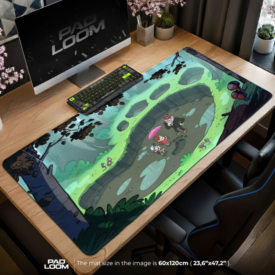 Gravity Falls Mouse Pad - Mystery Shack Anime Desk Mat Padloom