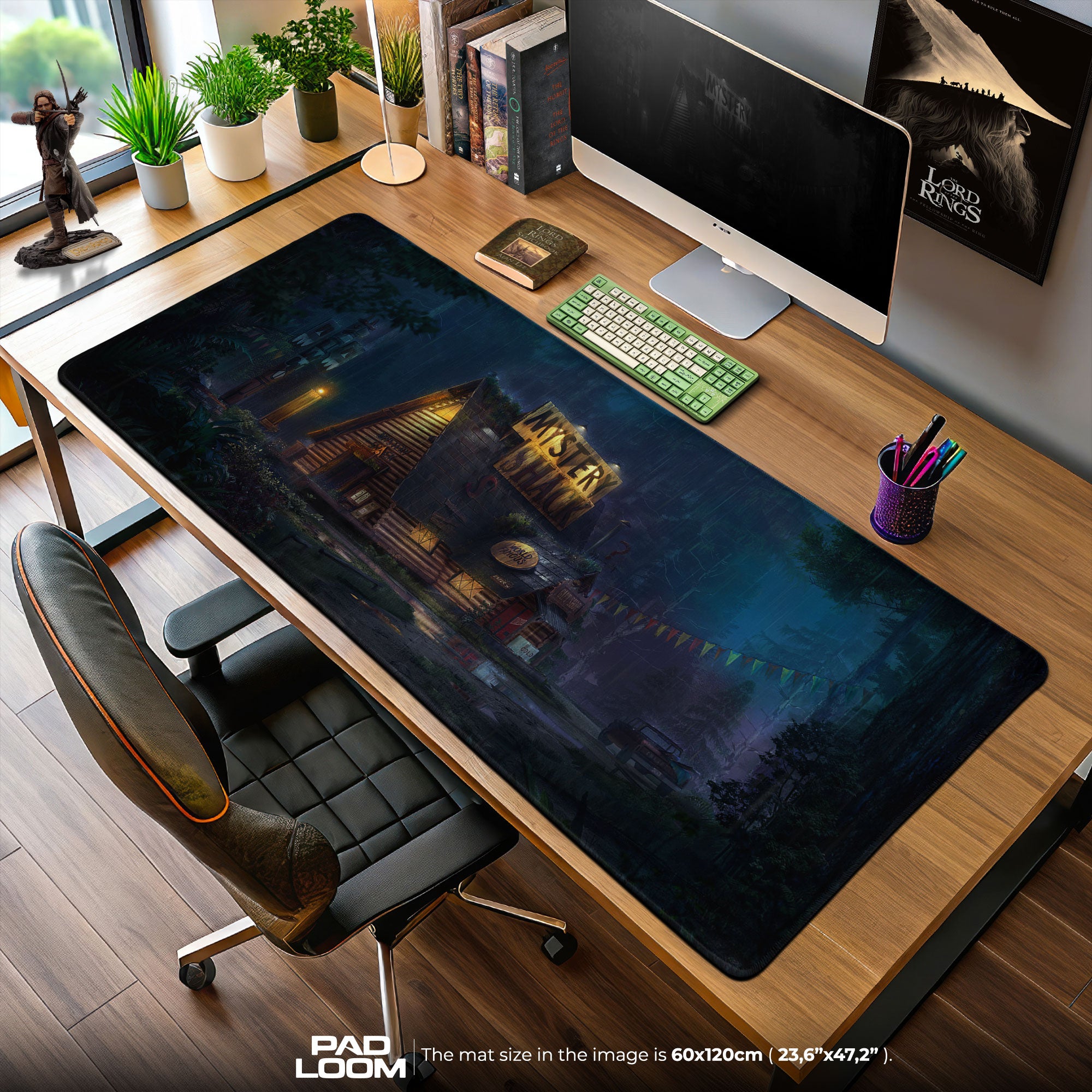 Gravity Falls Mystery Shack Mouse Pad, Cartoon Gaming Desk Mat
