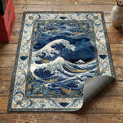 Great Wave Rug — Japanese Ukiyo-e Area Rug