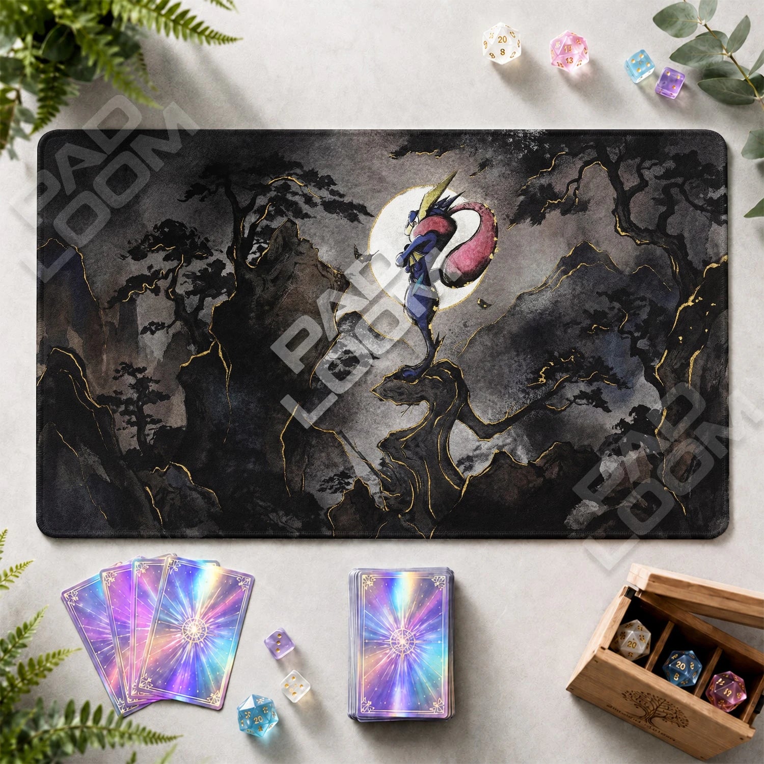 Greninja Moon Playmat - Pokemon TCG Mat - view 2