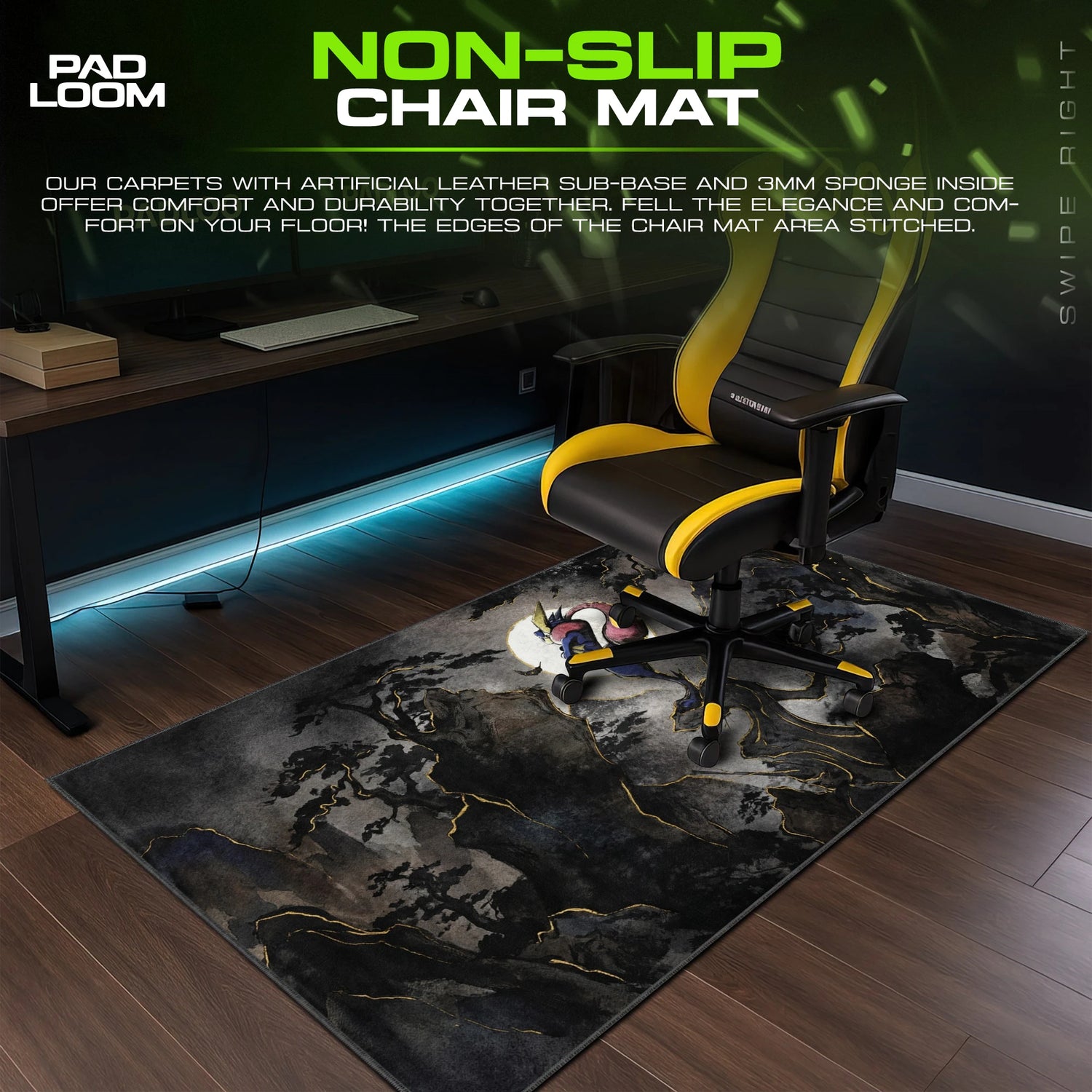 Greninja Moonlit Ink Mouse Pad - Pokemon Desk Mat