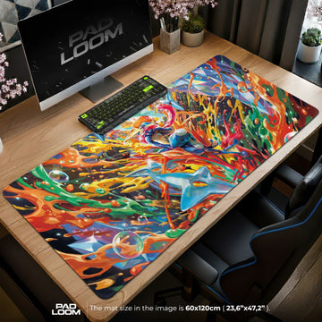Greninja Prism Splash Mouse Pad – gaming desk mat by Padloom