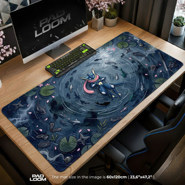 Greninja Shadow Pond Mouse Pad - Pokemon Desk Mat