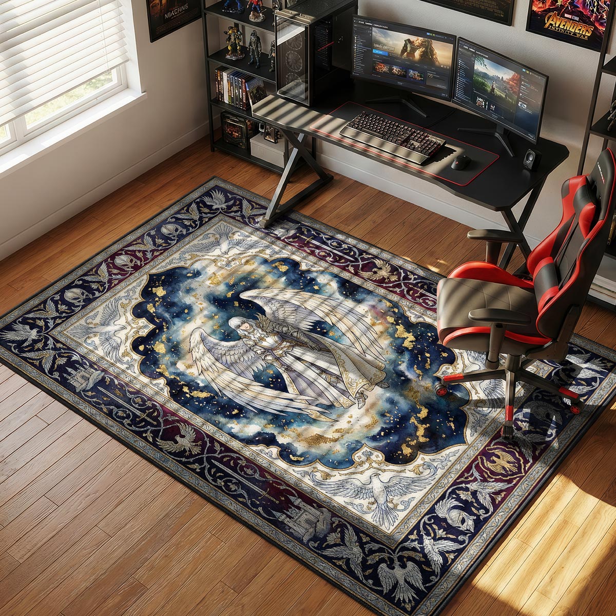 Griffith White Hawk Rug - Berserk Chair Mat