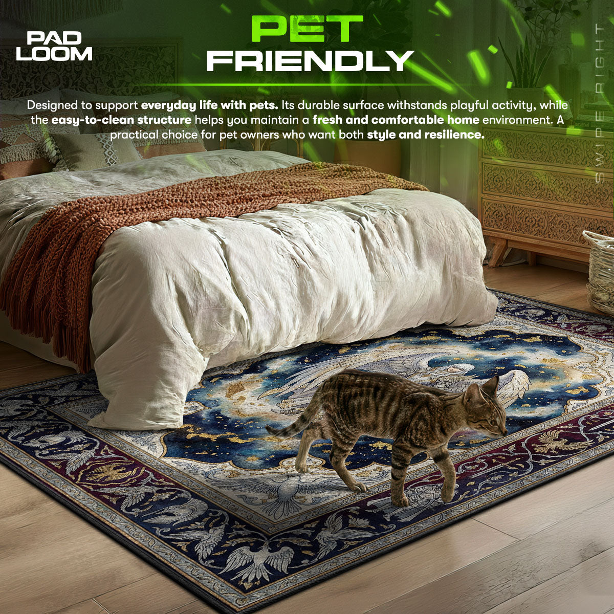 Griffith White Hawk Rug - Berserk Chair Mat