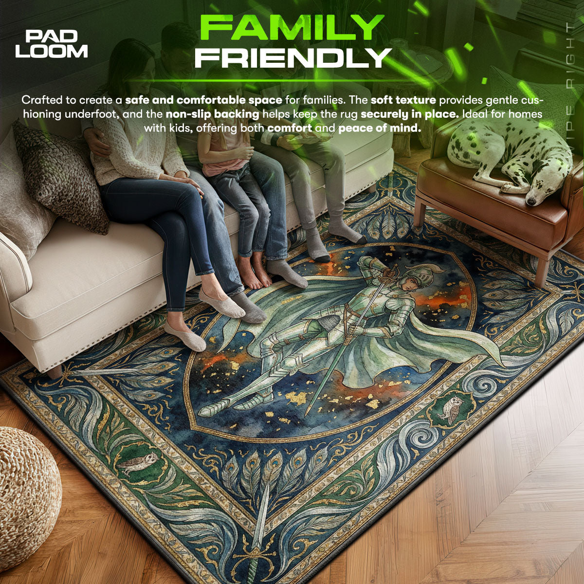 Griffith White Hawk Tarot Rug - Berserk Chair Mat