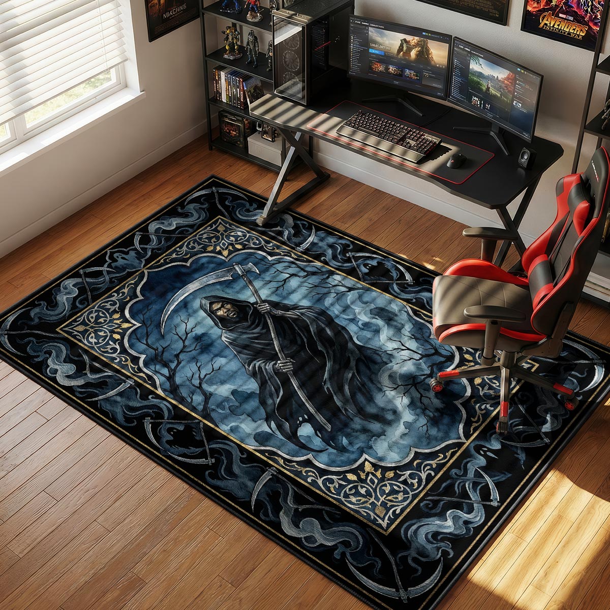 Grim Reaper Smoke Streetwear Floor rug — main product view