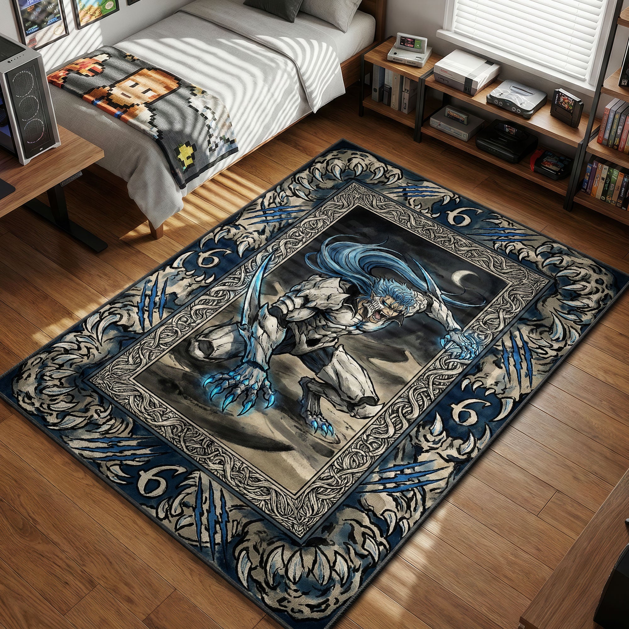 Grimmjow Pantera Tarot Rug - Bleach Chair Mat