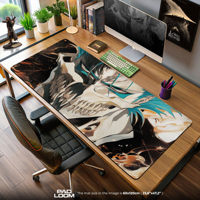 Grimmjow Resurrection Mouse Pad, Bleach Anime Gaming Desk Mat