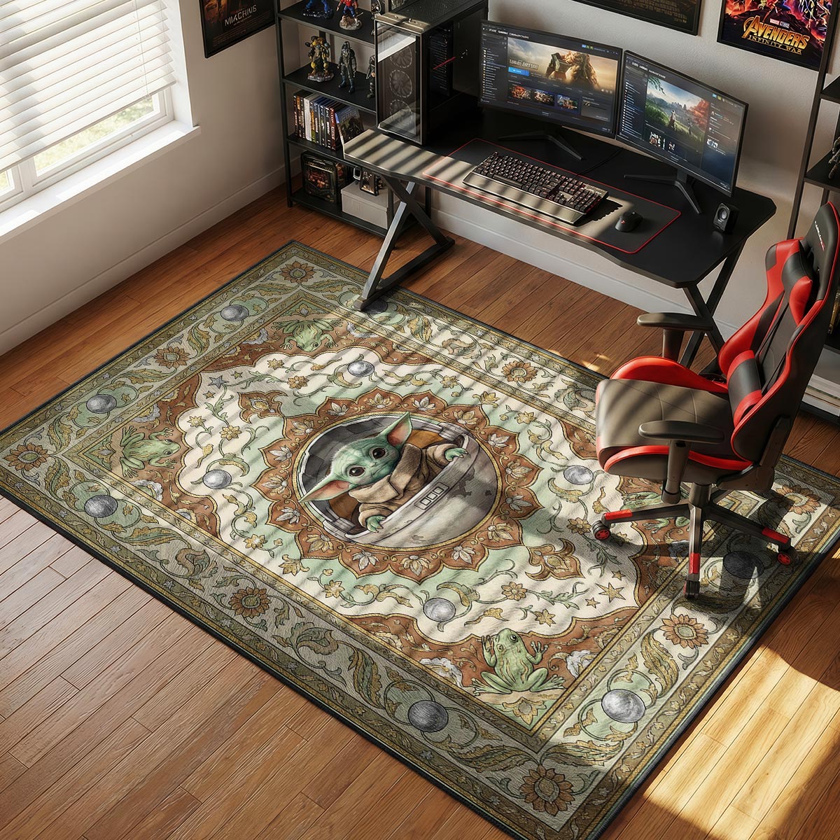 Grogu Hover Pram Star Wars Room rug — main product view