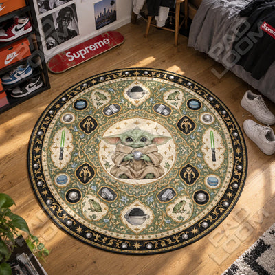 Grogu Sitting Round Rug - Star Wars Chair Mat