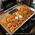Growlithe Marigold Bloom Mouse Pad – gaming desk mat by Padloom