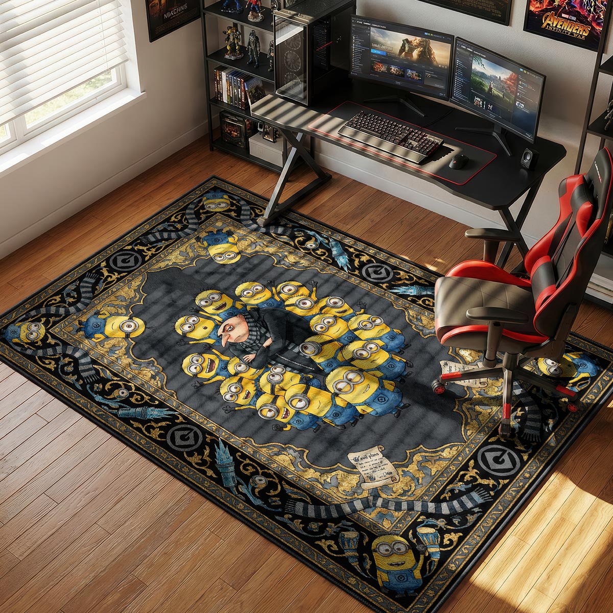 Gru & Minions Adventure Kids rug — main product view