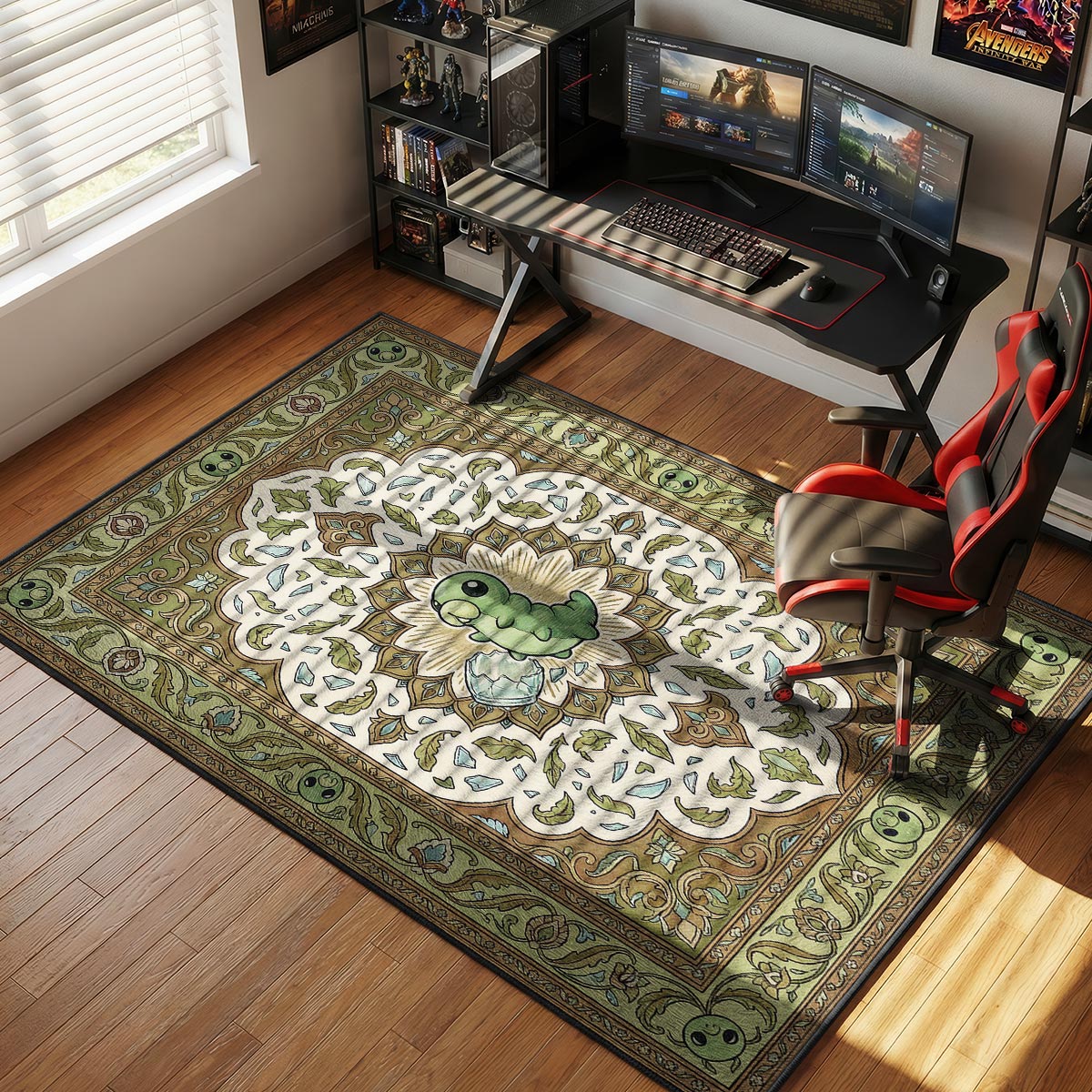 Grub Wholesome Rescue Hollow Knight Chair rug — main product view
