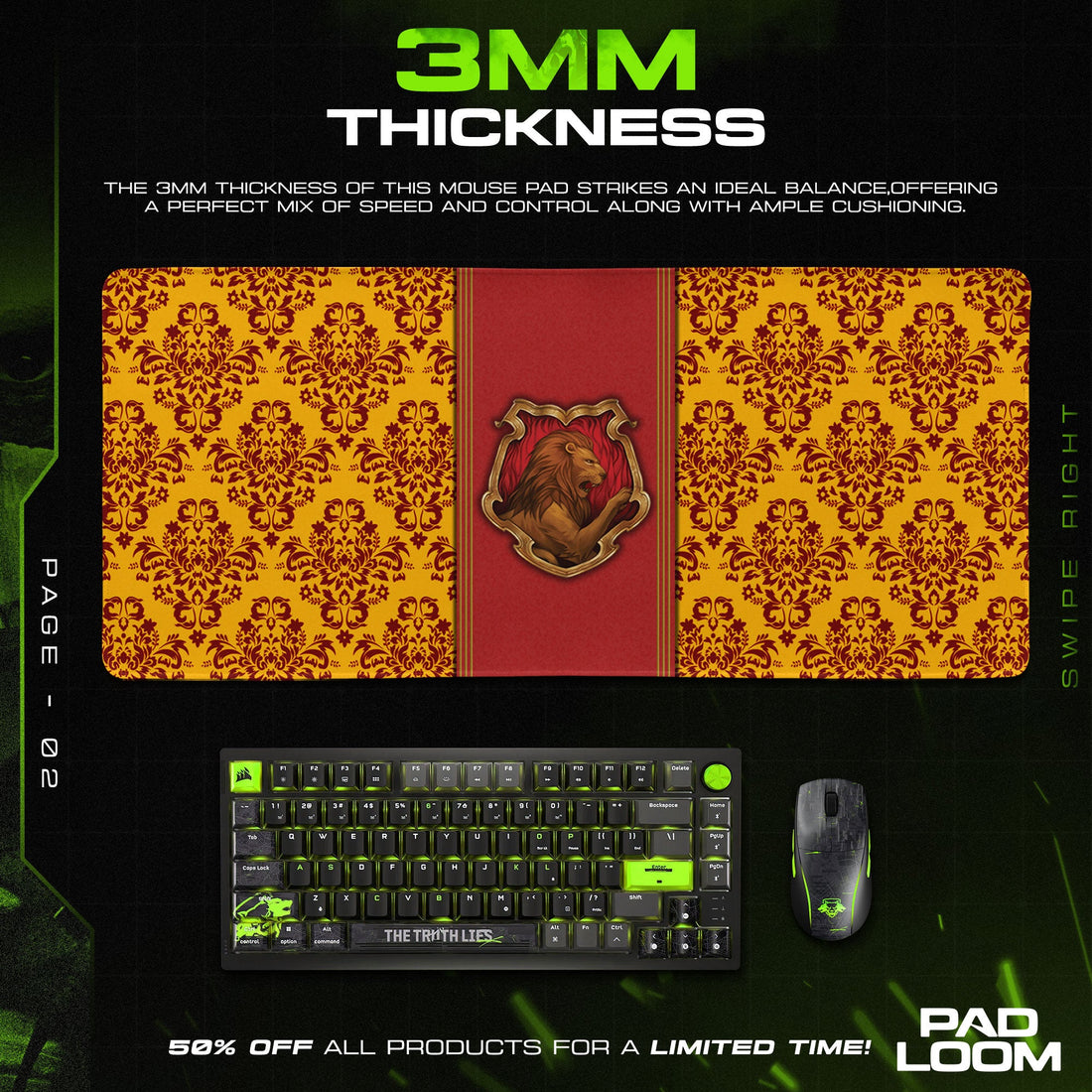 Platform 9 3-4 Mouse Pad - Hogwarts Express Desk Mat Padloom