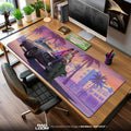 GTA Vice City Sunset Ride Mouse Pad, Game Gaming Desk Mat Padloom