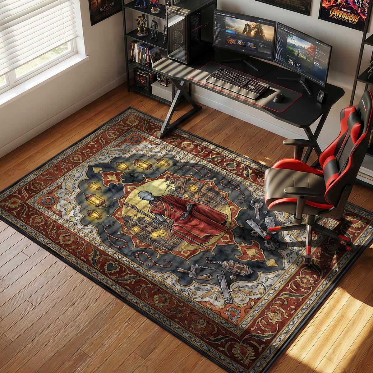 Guardian Robot Monk Stray Chair rug — main product view
