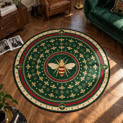 Gucci Bee Round Rug - Hypebeast Chair Mat